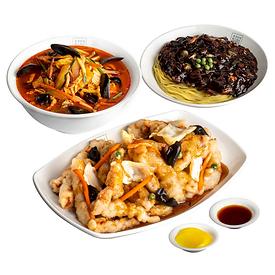 짬뽕+짜장면+탕수육(소)
