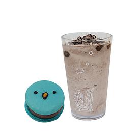 행복한 당충전 세트(초코스무디 1잔+마카롱1개)